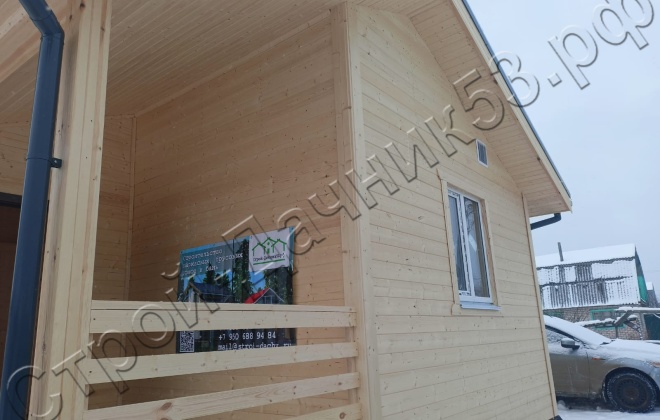 3 Каркасно-щитовой дом Д-38, 6х8м, 48 М², Тверская область, Бологовский район, СНТ «Новая жизнь 2» (5)
